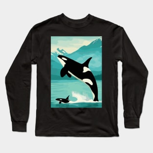 Whale Family Long Sleeve T-Shirt